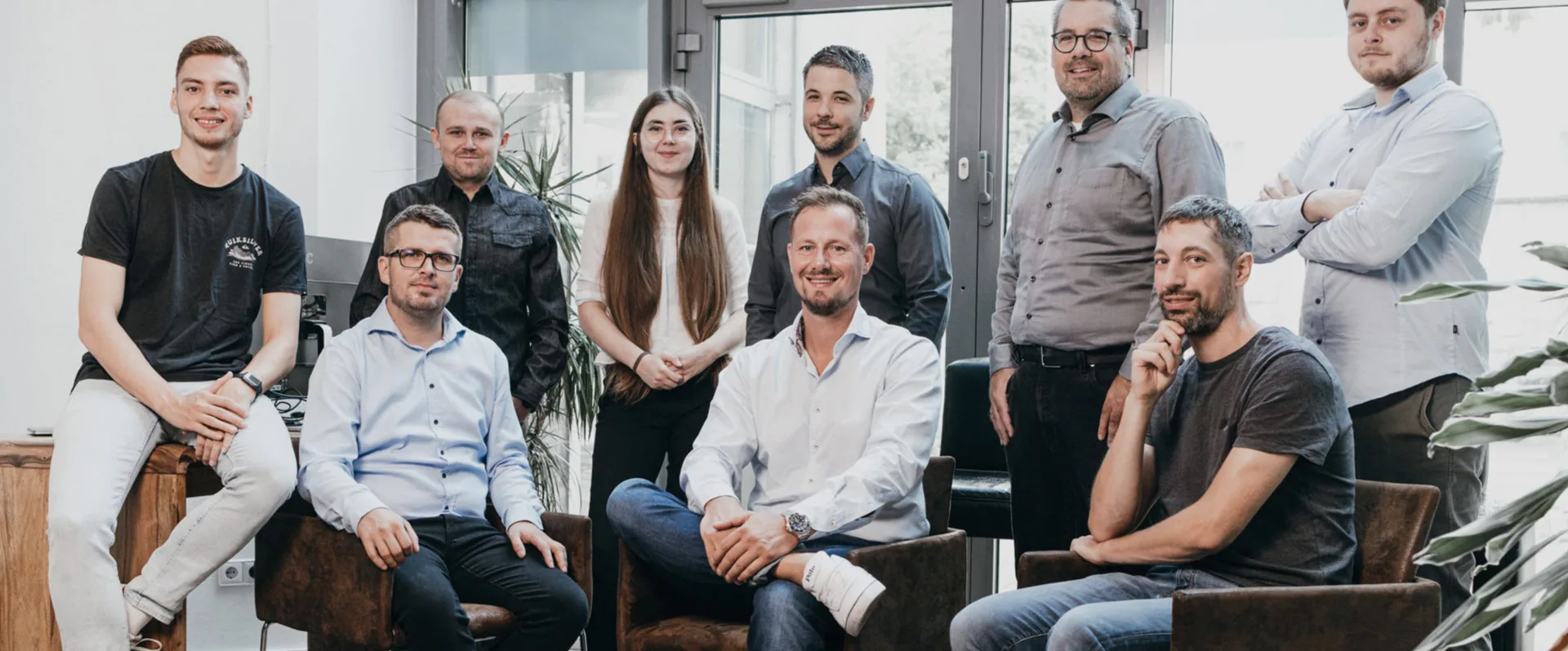 Das Team der DRUMM Immobilien Gruppe in den Geschäftsräumen